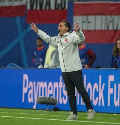 Fussball, Herren, Saison 2023 24, UEFA EURO, EM, Europameisterschaft,Fussball EM 2024, Achtelfinale in Leipzig, Österreich - Türkei, Trainer Vincenzo Montella (Türkei), 02.07. 2024, Copyright: xMatthiasxKochx