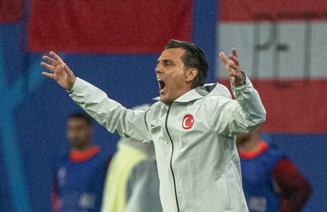 Fussball, Herren, Saison 2023 24, UEFA EURO, EM, Europameisterschaft,Fussball EM 2024, Achtelfinale in Leipzig, Österreich - Türkei, Trainer Vincenzo Montella (Türkei), 02.07. 2024, Copyright: xMatthiasxKochx