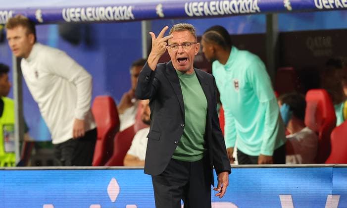 Oesterreich - Tuerkei UEFA EURO, EM, Europameisterschaft,Fussball 2024 Leipzig, 02.07.2024, Leipzig Stadium, UEFA EURO 2024 Germany , Achtelfinale, Österreich (AUT) vs. Türkei (TUR) , Im Bild: Trainer Ralf Rangnick (Oesterreich) ,