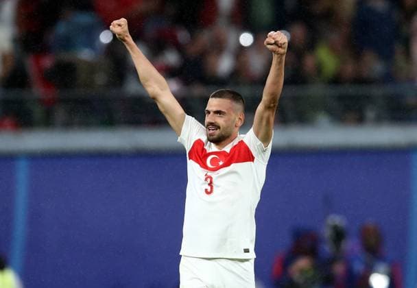 02.07.2024, xtgx, Fussball EM 2024 1 8 Finale, Österreich - Türkei emspor, v.l. Merih Demiral (Türkei Tuerkei) celebrate the goal, Der Torjubel zum 2:0 (UEFA REGULATIONS PROHIBIT ANY USE OF PHOTOGRAPHS as IMAGE SEQUENCES and or QUASI-VIDEO) Leipzig