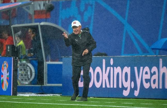 Sport Bilder des Tages Fussball, Herren, Saison 2023 24, UEFA EURO, EM, Europameisterschaft,Fussball EM 2024, Achtelfinale in Leipzig, Österreich - Türkei, Trainer Ralf Rangnick (Österreich), 02.07. 2024, Copyright: xMatthiasxKochx