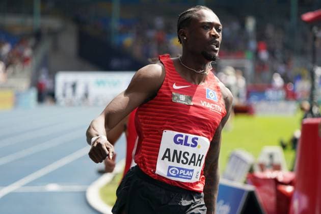 Leichtathletik Deutsche Meisterschaften 2024, Leichtathletik DM 2024 Braunschweig, Eintracht stadion Braunschweig, 100m Owen Ansah, HSV