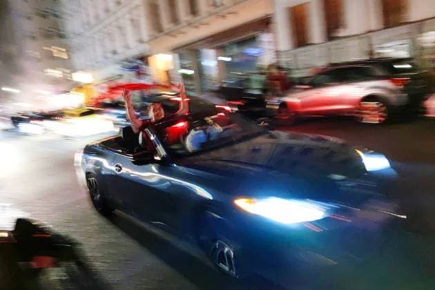 Berlin, Deutschland, 02.07.2024: Kreuzberg: Fußball-EM 2024, Achtelfinale, Österreich - Türkei: Türken feiern den Sieg ihrer Mannschaft und den Einzug ins Viertelfinale Copyright: xdtsxNachrichtenagenturx dts_42955