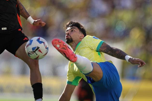 Brazil v Colombia - Copa America 02 July 2024 Santa Clara California, Copa America USA, Brazil v Colombia - Lucas Paqueta of Brazil. (Photo by Mark Leech). Santa Clara California USA Copyright: xMarkxLeechxOffside