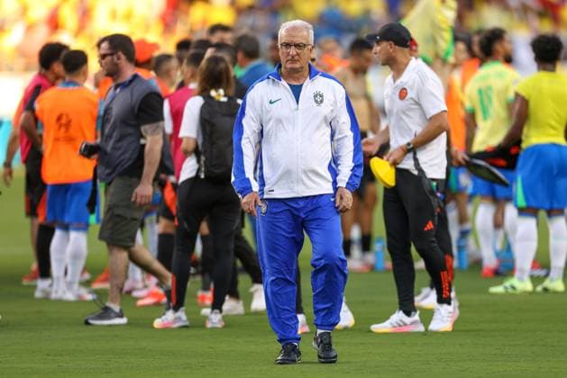 July 2, 2024, Santa Clara, Ca, UNITED STATES: Dorival Jr. of Brazil during a match against Colombia in Group D of the Copa America at the .LeviÃ¢â‚¬â ¢s Stadium in Santa Clara, California in the United States this Tuesday, July 2, 2024 Santa Clara UNITED STATES - ZUMAv122 20240702_aap_v122_085 Copyright: xWilliamxVolcovx