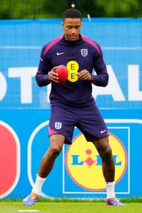 Ezri Konsa of England England Training & press conference, PK, Pressekonferenz UEFA European Championship, EM, Europameisterschaft 2024, Quarter Final, Football, Spa & Golf Resort Weimarer Land, Blankenhain, Germany, 03 Jul 2024 EDITORIAL USE ONLY No use with unauthorised audio, video, data, fixture lists, club league logos or live services. Online in-match use limited to 120 images, no video emulation. No use in betting, games or single club league player publications.  Copyright: xDavexShopland Shutterstockx 14568226o