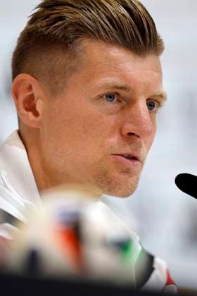 Germany s player Toni Kroos attends a press conference, PK, Pressekonferenz after a training session of the German team held in Herzogenaurach, Germany, 03 July 2024. Press conference of Toni Kroos !ACHTUNG: NUR REDAKTIONELLE NUTZUNG!  Copyright: xALBERTOxESTÉVEZx GRAF1176 20240703-55014047774_1