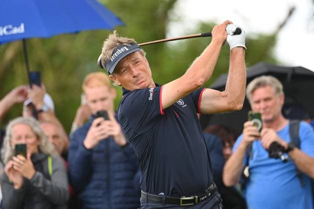 Bernhard LANGER (GER) , Aktion,Einzelbild,angeschnittenes Einzelmotiv,Halbfigur,halbe Figur. ProAm ,GOLF BMW International Open 2024 am 03.07.2024 in Muenchen Eichenried. Â