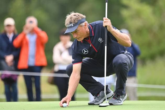 Bernhard LANGER (GER) , Aktion,Einzelaktion,Einzelbild, Freisteller,Ganzkoerperaufnahme,ganze Figur ProAm ,GOLF BMW International Open 2024 am 03.07.2024 in Muenchen Eichenried. Â
