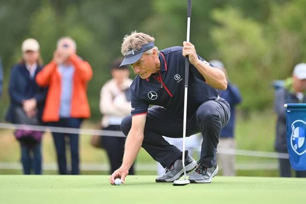 Bernhard LANGER (GER) , Aktion,Einzelaktion,Einzelbild, Freisteller,Ganzkoerperaufnahme,ganze Figur ProAm ,GOLF BMW International Open 2024 am 03.07.2024 in Muenchen Eichenried. Â