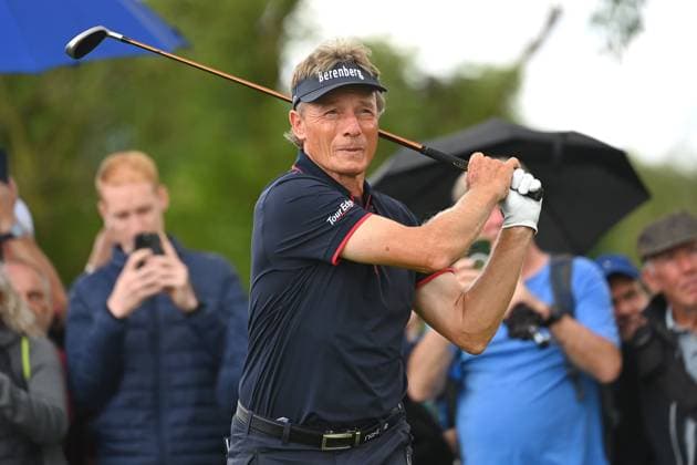 Bernhard LANGER (GER) , Aktion,Einzelbild,angeschnittenes Einzelmotiv,Halbfigur,halbe Figur. ProAm ,GOLF BMW International Open 2024 am 03.07.2024 in Muenchen Eichenried. Â