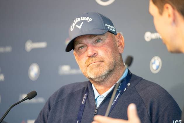Thomas Bjoern im Interview, BMW International Open 2024, Golf, 03.07.2024 Muenchen Bayern Deutschland