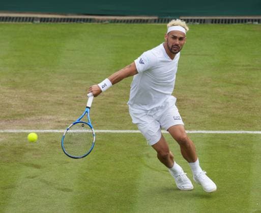Lawn Tennis - 2024 Wimbledon Championship - Fabio Fognini (ITA) v Casper Ruud (NOR) - All England Lawn Tennis & Croquet Club - Wednesday 3rd July 2024 Fabio Fognini of Italy 