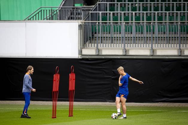 WOLFSBURG - Matthijs de Ligt during a training session of the Dutch national team, Nationalteam at the AOK Stadium on July 3, 2024 in Wolfsburg, Germany. The Dutch national team is preparing for the Quarter-finals of the European Football Championship in Germany against Turkey. ANP KOEN VAN WEEL UEFA EURO, EM, Europameisterschaft,Fussball 2024 2024 xVIxANPxSportx xxANPxIVx 502690833 originalFilename: 502690833.jpg
