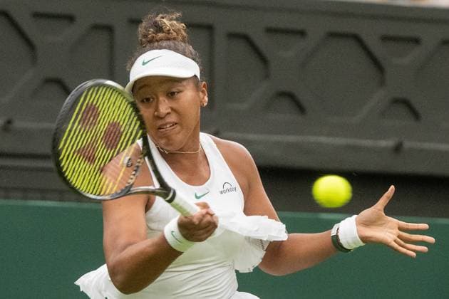 Naomi Osaka of Japan plays Emma Navarro of the United States of America second round of the Wimbledon tennis ladies singles championships held at the All England Lawn Tennis & Croquet Club. . Featuring: Naomi Osaka Where: London, London, United Kingdom When: 03 Jul 2024 Credit: Ray Tang Cover Images **STRICTLY EDITORIAL USE ONLY** EDITORIAL USE ONLY. RESTRICTED TO NEWSPAPERS BASED IN THE UK Copyright: xx coverimg53918729
