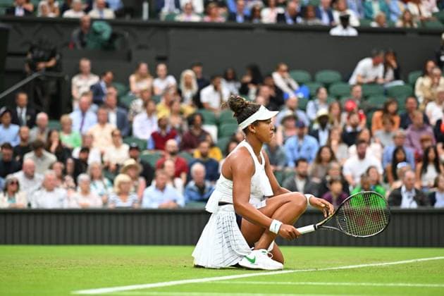 Wimbledon - Second Round Naomi Osaka (JPN) during her second round match at the 2024 Wimbledon Championships at the AELTC in London, UK, on July 3, 2024. Photo by Corinne Dubreuil ABACAPRESS.COM London United States  Copyright: xDubreuilxCorinne ABACAx