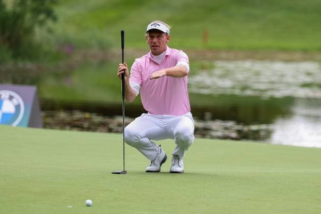 Marcel Siem (GER) beim lesen der Puttlinie, BMW International Open 2024, Golf, DP World Tour, Herren, Runde 1, 04.07.2024 Eichenried Bayern Deutschland