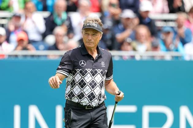 Bernhard Langer (GER) auf dem Green, BMW International Open 2024, Golf, DP World Tour, Herren, Runde 1, 04.07.2024 Eichenried Bayern Deutschland