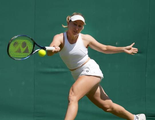 Lawn Tennis - 2024 Wimbledon Championship Marta Kostyuk (UKR) v Daria Saville (AUS) - All England Lawn Tennis & Croquet Club - Thursday 4th July 2024 Daria Saville (AUS) 
