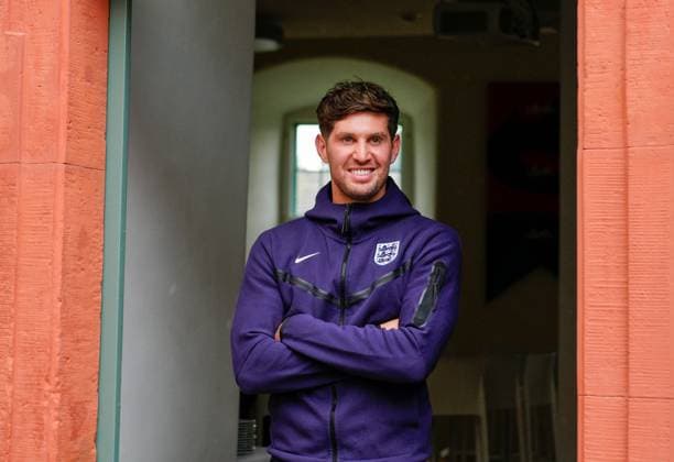 John Stones of England poses at media centre England press conference, PK, Pressekonferenz UEFA European Championship, EM, Europameisterschaft 2024, Quarter Final, Football, Spa & Golf Resort Weimarer Land, Blankenhain, Germany, 04 Jul 2024 EDITORIAL USE ONLY No use with unauthorised audio, video, data, fixture lists, club league logos or live services. Online in-match use limited to 120 images, no video emulation. No use in betting, games or single club league player publications. Copyright: xDavexShopland Shutterstockx 14568238b