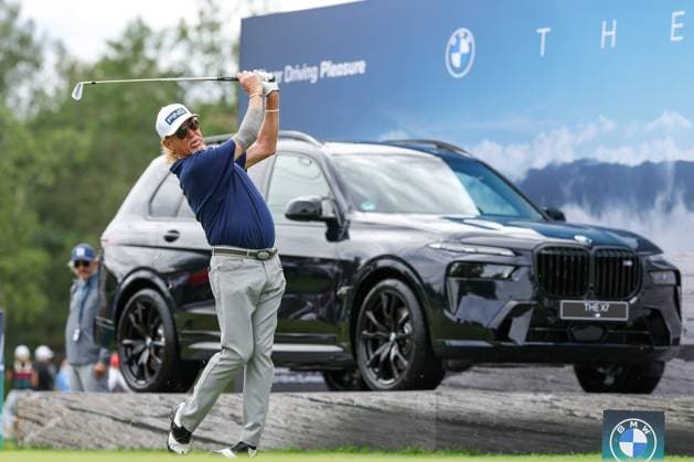 Miguel Angel Jimenez (ESP) am Abschlag, Tee, BMW International Open 2024, Golf, DP World Tour, Herren, Runde 1, 04.07.2024 Eichenried Bayern Deutschland