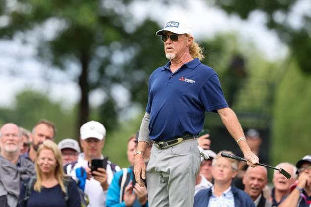 Miguel Angel Jimenez (ESP) beim Putten, BMW International Open 2024, Golf, DP World Tour, Herren, Runde 1, 04.07.2024 Eichenried Bayern Deutschland