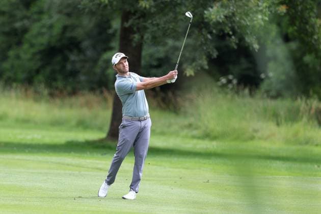 Maximilian Kieffer (GER) auf dem Fairway, BMW International Open 2024, Golf, DP World Tour, Herren, Runde 1, 04.07.2024 Eichenried Bayern Deutschland
