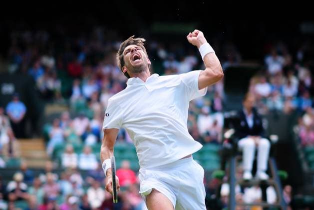 Sport Bilder des Tages Cameron Norrie celebrates during his second round match Wimbledon Tennis Championships, Day 4, The All England Lawn Tennis and Croquet Club, London, UK - 04 Jul 2024  Copyright: xJavierxGarcia Shutterstockx 14569389ez