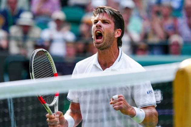 Cameron Norrie celebrates during his second round match Wimbledon Tennis Championships, Day 4, The All England Lawn Tennis and Croquet Club, London, UK - 04 Jul 2024  Copyright: xJavierxGarcia Shutterstockx 14569389fp