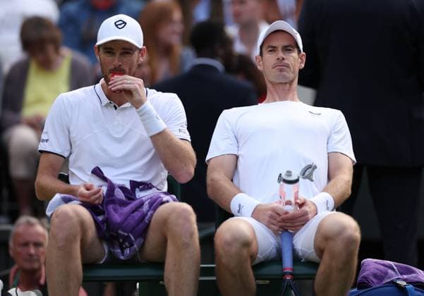 Andy Murray and Jamie Murray of Great Britain Wimbledon Tennis Championships, Day 4, The All England Lawn Tennis and Croquet Club, London, UK - 04 Jul 2024  Copyright: xEllaxLing Shutterstockx 14569382es
