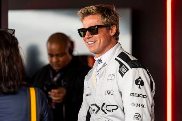 Sport Bilder des Tages 04.07.2024, Silverstone Circuit, Silverstone, FORMULA 1 QATAR AIRWAYS BRITISH GRAND PRIX 2024 , im Bild Schauspieler Brad Pitt in der Rolle des Sonny Hayes Defodi-506_20240704_hbr_0024