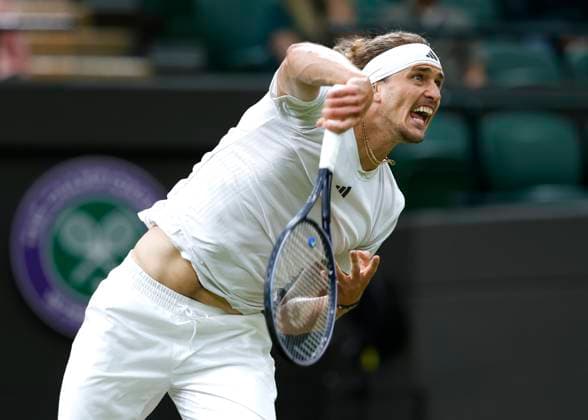 Alexander Zverev (GER) Tennis - Wimbledon 2024 - Grand Slam ITF ATP, Tennis Herren WTA, Tennis Damen - AELTC - London - - Great Britain - 4 July 2024. Copyright: xJuergenxHasenkopfx