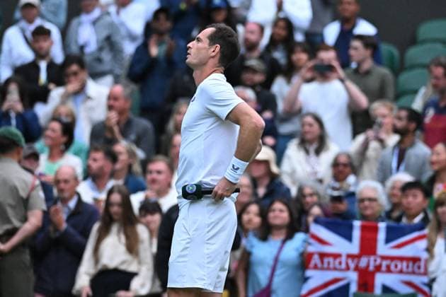 Wimbledon - Second Round Andy Murray (GBR) during a special ceremony on center court match at the 2024 Wimbledon Championships at the AELTC in London, UK, on July 4, 2024. Photo by Corinne Dubreuil ABACAPRESS.COM London United Kingdom  Copyright: xDubreuilxCorinne ABACAx