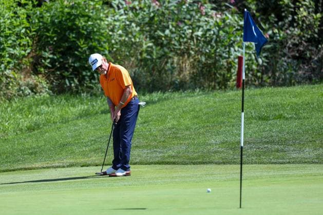 Miguel Angel Jimenez (ESP), beim Putten, BMW International Open 2024, Golf, DP World Tour, Herren, Runde 2, 05.07.2024 Eichenried Bayern Deutschland