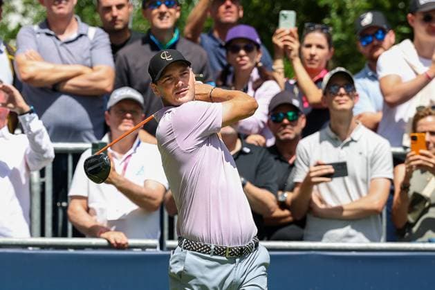 Martin Kaymer (GER) am Abschlag, Tee 1, BMW International Open 2024, Golf, DP World Tour, Herren, Runde 2, 05.07.2024 Eichenried Bayern Deutschland