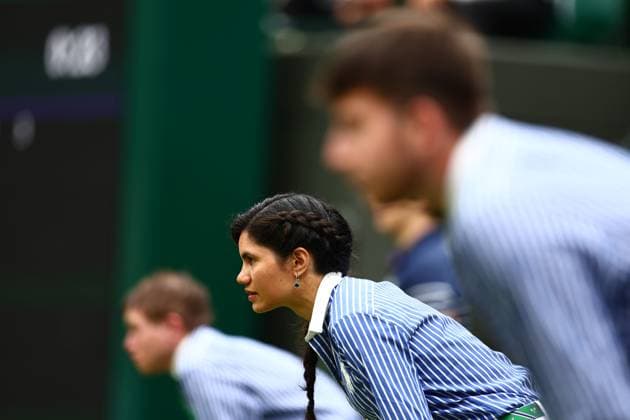 Line judges Wimbledon Tennis Championships, Day 5, The All England Lawn Tennis and Croquet Club, London, UK - 05 Jul 2024  Copyright: xJamesxMarsh Shutterstockx 14571051h