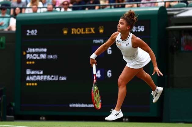 Jasmine Paolini of Italy Wimbledon Tennis Championships, Day 5, The All England Lawn Tennis and Croquet Club, London, UK - 05 Jul 2024  Copyright: xJamesxMarsh Shutterstockx 14571051au