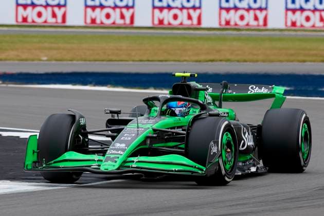 Zhou Guanyu of China driving the (24) Stake F1 Team Kick Sauber C44 Ferrari on track during practice ahead of the F1 Grand Prix of Great Britain at Silverstone Circuit on July 5, 2024, in Northampton, England.  (258705740)