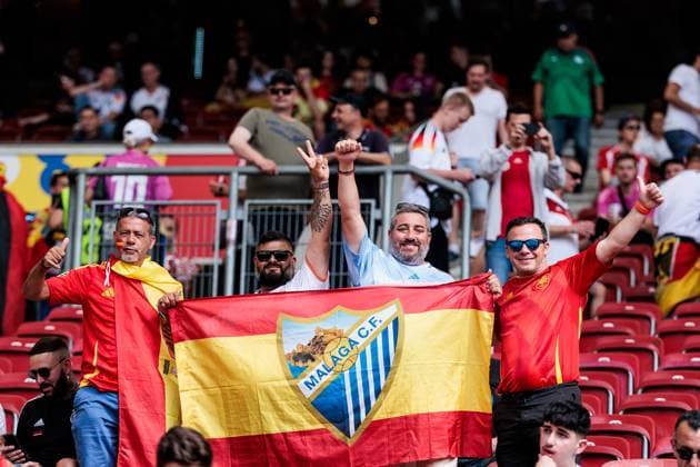UEFA EURO, EM, Europameisterschaft,Fussball 2024: Spanien - Deutschland; 05.07.2024 Spanische Fans im Stadion UEFA EURO 2024: Spanien - Deutschland; Stuttgart Arena, Stuttgart am 05.07.2024 Copyright: xBEAUTIFULxSPORTS Wunderlx