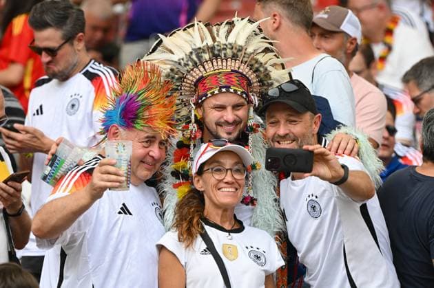 Fußball, Herren, Saison 2023 24, Euro EM 2024, Viertelfinale in Stuttgart, Spanien - Deutschland, Die Fans von Deutschland , 05.07. 2024, Copyright: xMatthiasxKochx