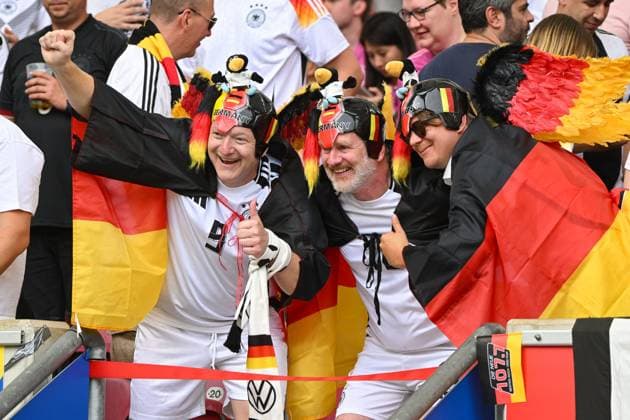 Fußball, Herren, Saison 2023 24, Euro EM 2024, Viertelfinale in Stuttgart, Spanien - Deutschland, Die Fans von Deutschland , 05.07. 2024, Copyright: xMatthiasxKochx