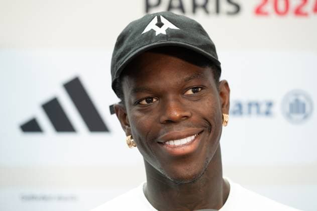 Dennis SCHROEDER, Schröder, Basketball-Spieler, Portraet, Porträt, Portrait, Angeschnittenes Einzelbild, Einzelmotiv, Einkleidung der Deutschen Olympiamannschaft Team D fuer die Olympischen Spiele und die Paralympics 2024 in Paris Frankreich am 05.07.2024 in Duesseldorf, Ã‚Â