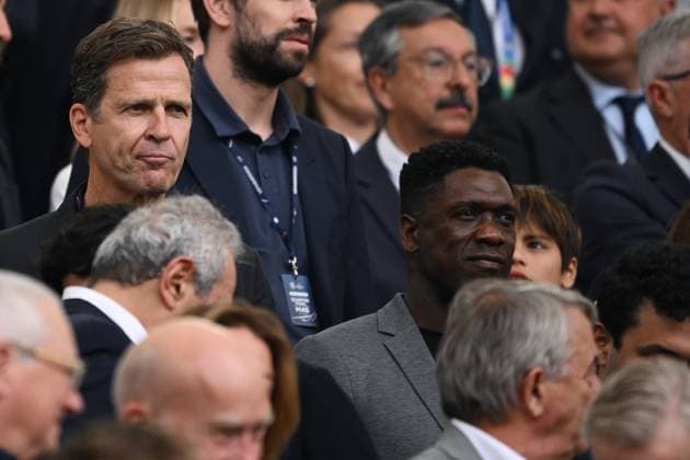 Mg Stoccarda (Germania) 05 07 2024 - Euro 2024 Spagna-Germania foto Matteo Gribaudi Image nella foto: Oliver Bierhoff-Clarence Seedorf 
