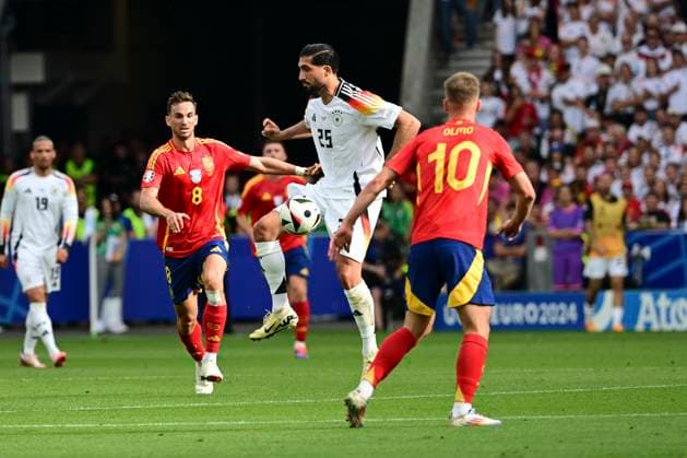 Emre Can 25 (Deutschland), Spanien vs. Deutschland, Fussball, UEFA EURO, EM, Europameisterschaft,Fussball 2024, Viertelfinale, 05.07.2024 Stuttgart Baden-Würtemberg Deutschland