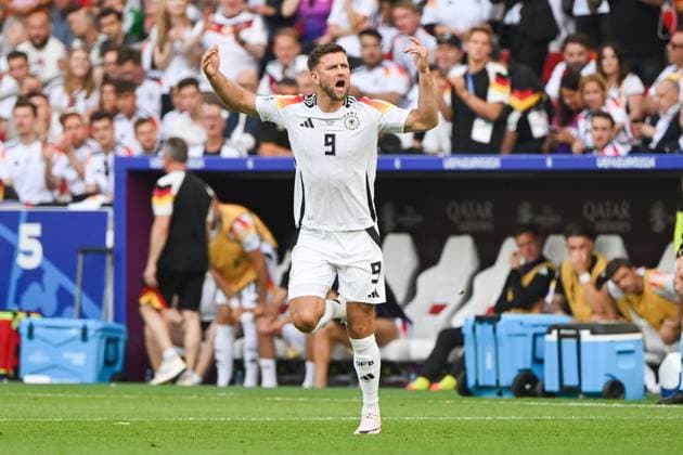 Fußball, Herren, Saison 2023 24, Euro EM 2024, Viertelfinale in Stuttgart, Spanien - Deutschland, Niclas Füllkrug Fuellkrug (Deutschland) , 05.07. 2024, Copyright: xMatthiasxKochx