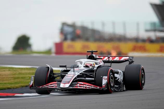 F1 Grand Prix of Great Britain - Practice Kevin Magnussen of Denmark driving the (20) MoneyGram Haas F1 Team VF-24 Ferrari on track during practice ahead of the F1 Grand Prix of Great Britain at Silverstone Circuit on July 5, 2024, in Northampton, England. Northampton Silverstone Circuit Northampton England RL_GPF1GB24_00522 Copyright: xRicardoxLarreinax
