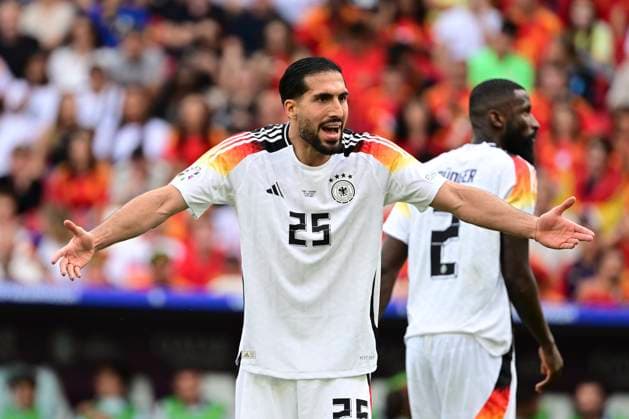 Emre Can 25 (Deutschland), Spanien vs. Deutschland, Fussball, UEFA EURO, EM, Europameisterschaft,Fussball 2024, Viertelfinale, 05.07.2024 Stuttgart Baden-Würtemberg Deutschland