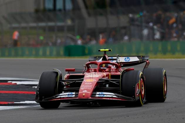 F1 Grand Prix of Great Britain - Practice Carlos Sainz of Spain driving the (55) Scuderia Ferrari SF-24 on track during practice ahead of the F1 Grand Prix of Great Britain at Silverstone Circuit on July 5, 2024, in Northampton, England. Northampton Silverstone Circuit Northampton England RL_GPF1GB24_00651 Copyright: xRicardoxLarreinax