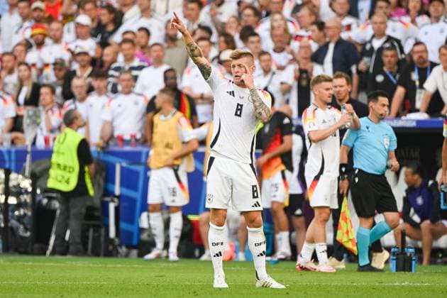 Fußball, Herren, Saison 2023 24, Euro EM 2024, Viertelfinale in Stuttgart, Spanien - Deutschland, Toni Kroos (Deutschland) , 05.07. 2024, Copyright: xMatthiasxKochx