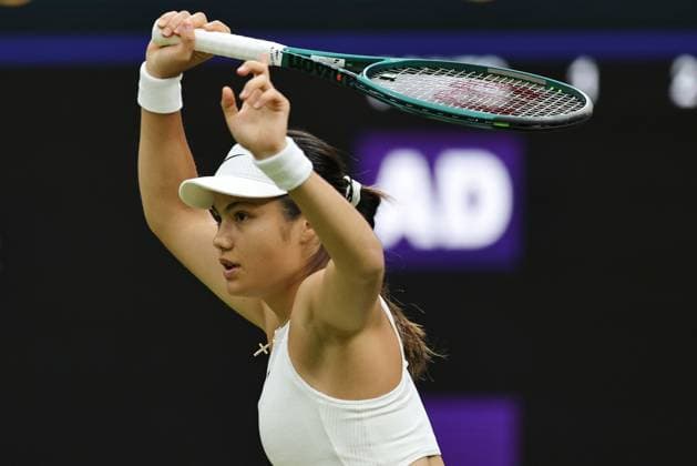 Emma Raducanu, GBR, during third round of 2024 All England Lawn Tennis Championships at Wimbledon, womens singles, London, 05 07 2024; -